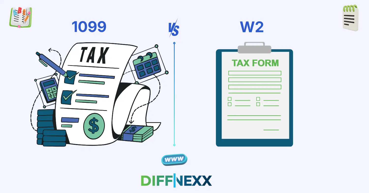 difference between 1099 and W2