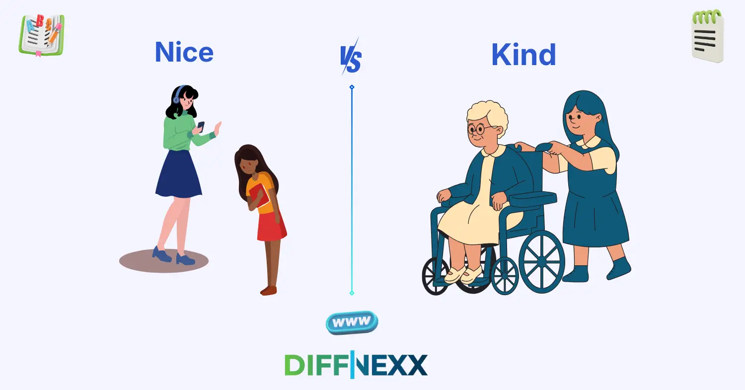 difference between nice and kind