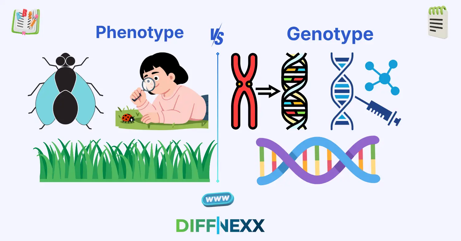 difference between phenotype and genotype