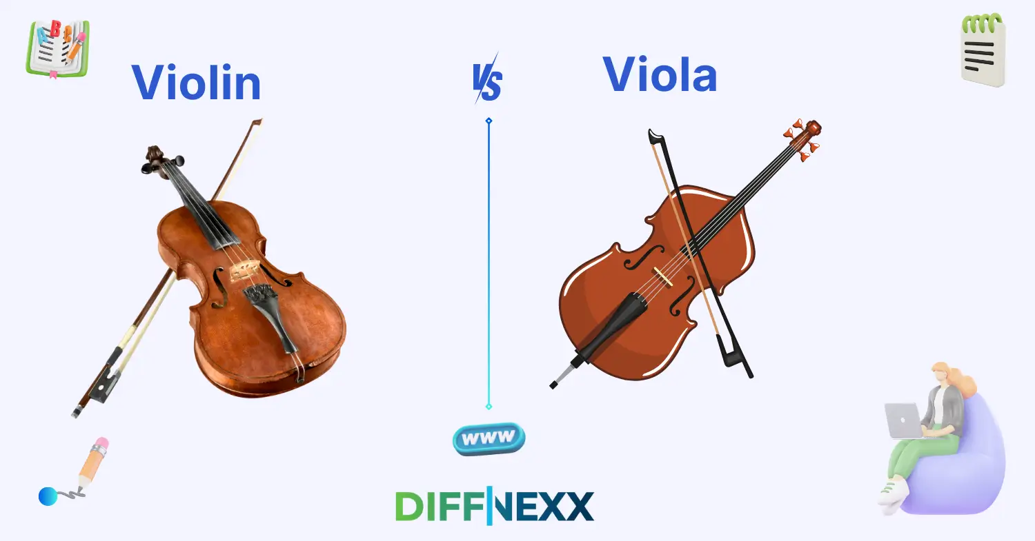 difference between violin and viola