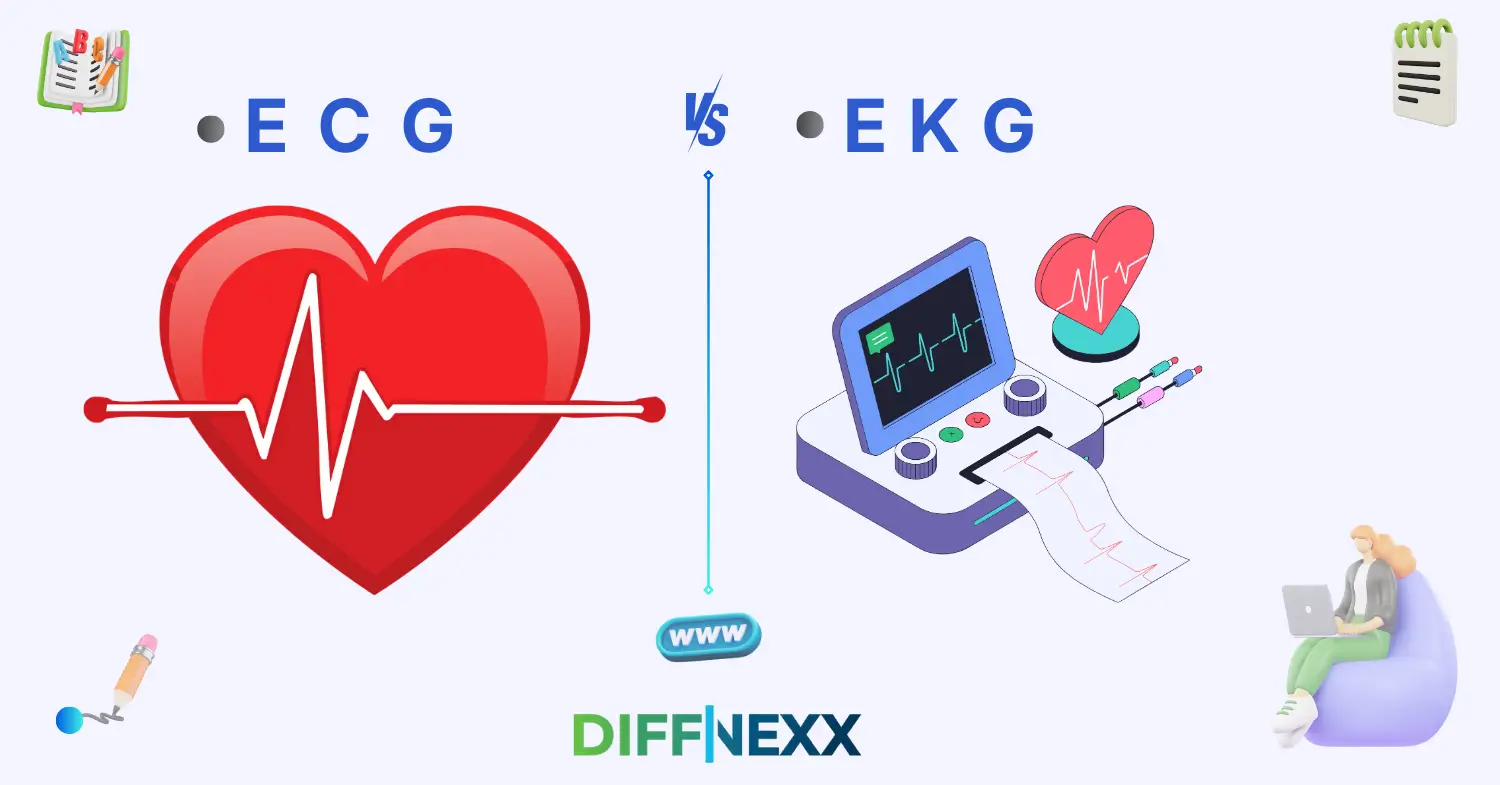 difference between ecg and ekg