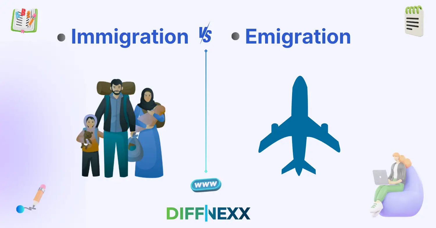 difference between immigration and emigration