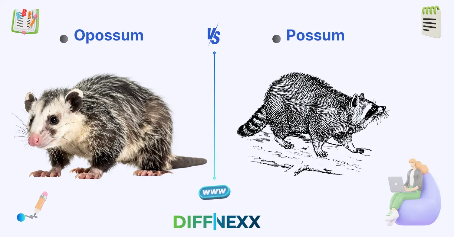 difference between opossum and possum