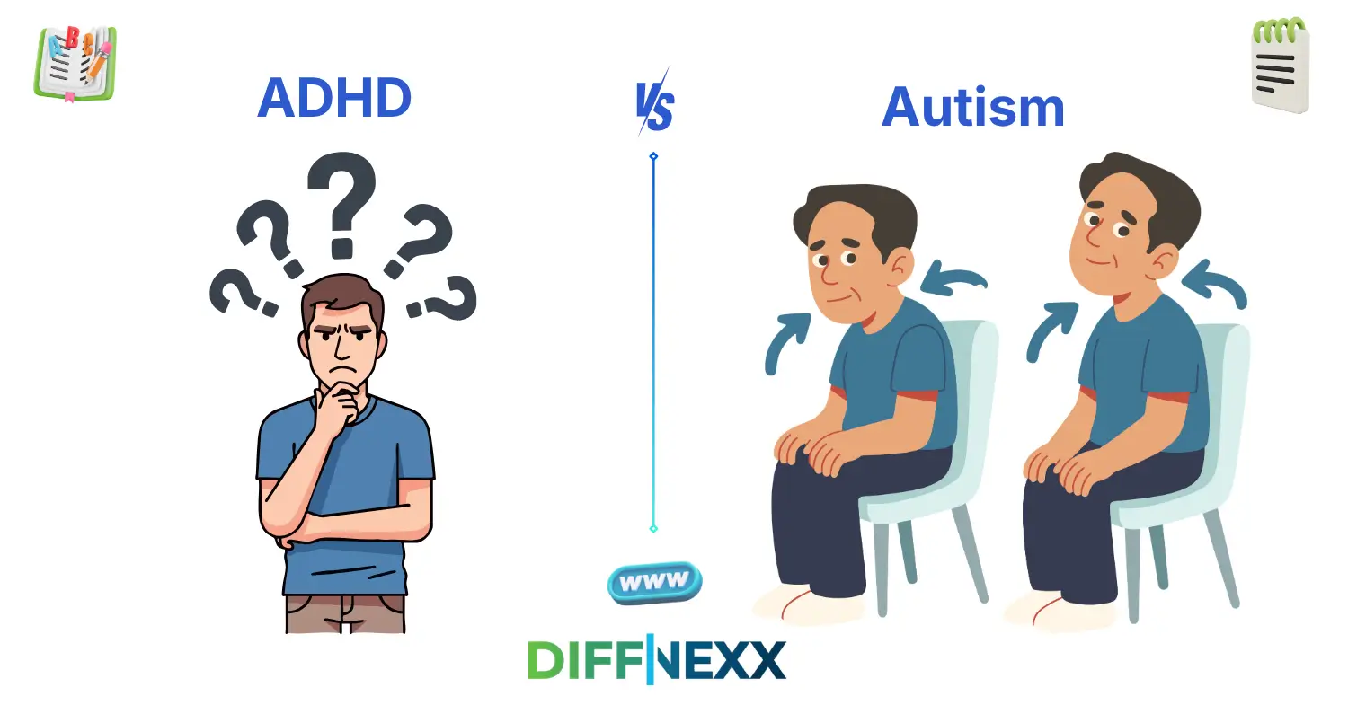 difference between adhd and autism