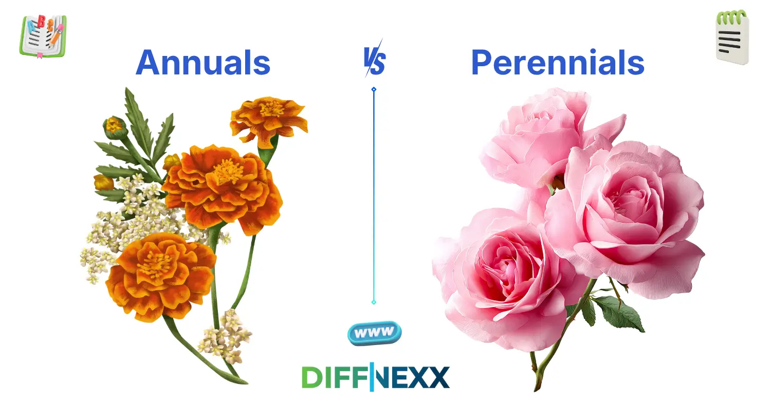 difference between annuals and perennials