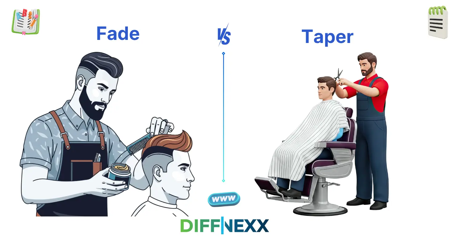 difference between fade and taper