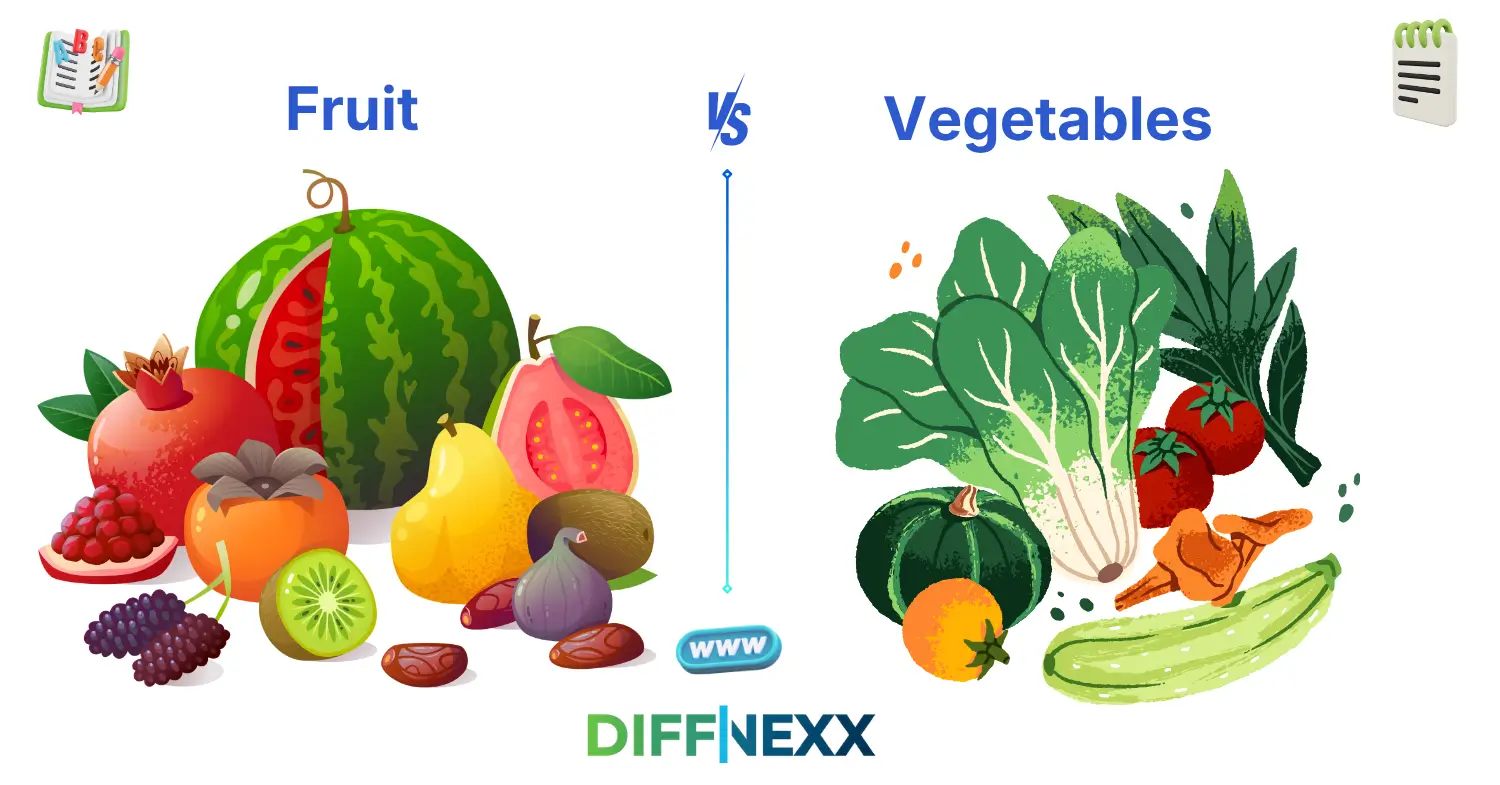 difference between fruit and vegetables
