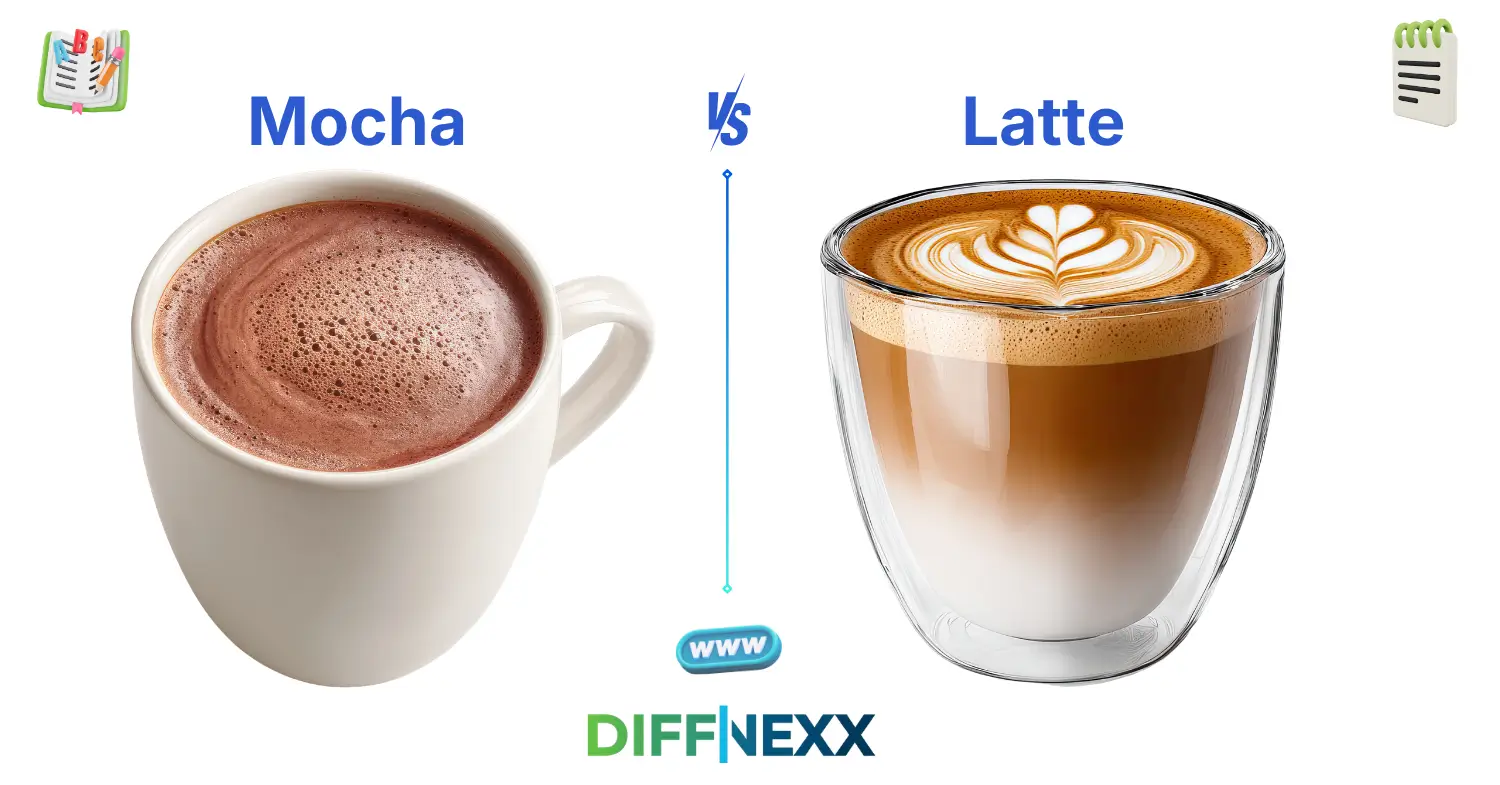 difference between mocha and latte