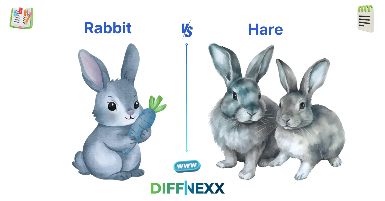 difference between rabbit and hare