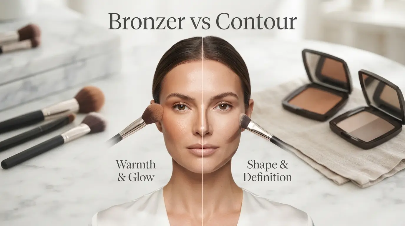 difference between bronzer and contour