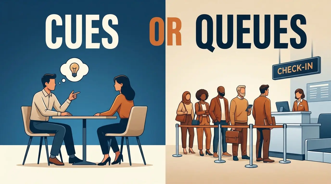 cues or queues