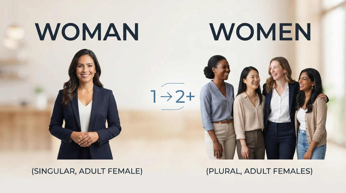 Difference between women and woman