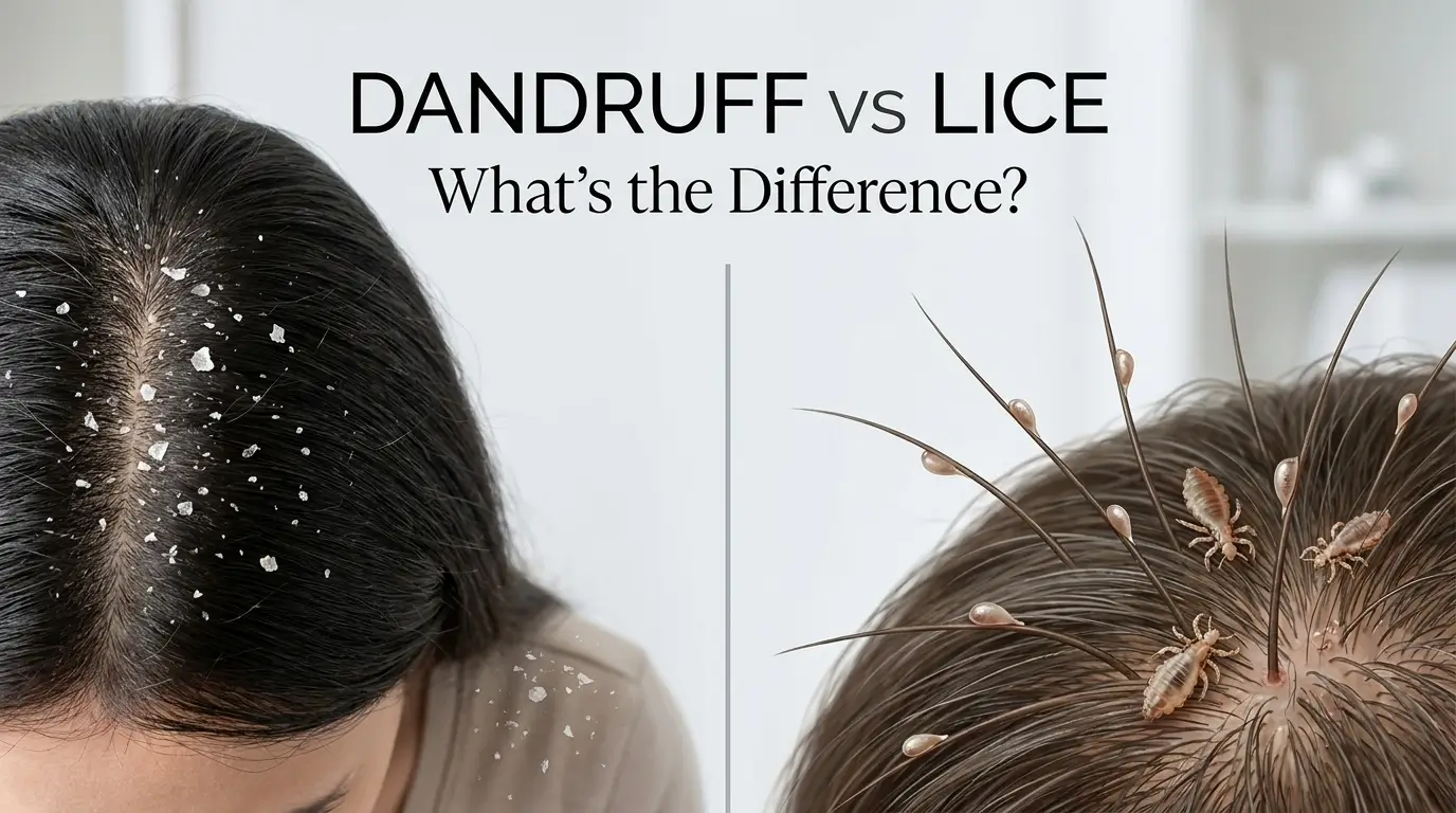 Difference Between Dandruff and Lice