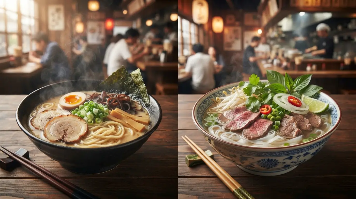 Difference Between Ramen and Pho