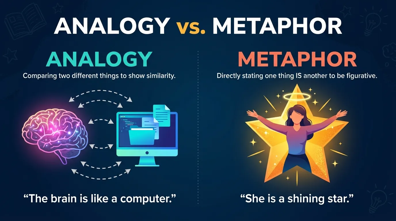Difference Between Analogy and Metaphor