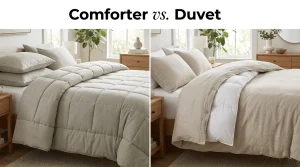 difference between comforter and duvet