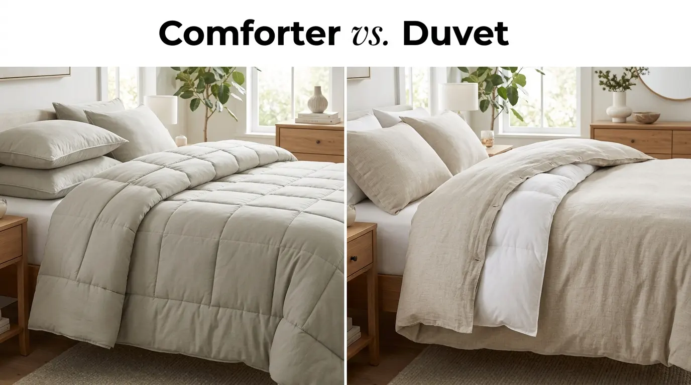 difference between comforter and duvet
