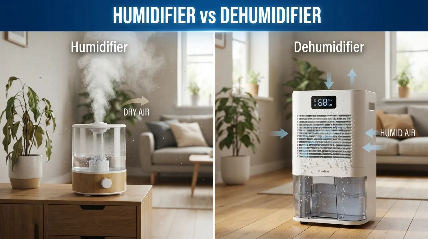 Difference Between Humidifier and Dehumidifier