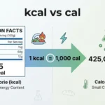 Difference Between kcal and cal